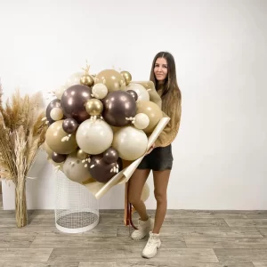 осенний букет гигант из шаров с лагурусом